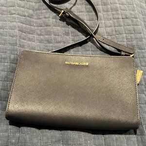 Michael Kors Black Leather Crossbody